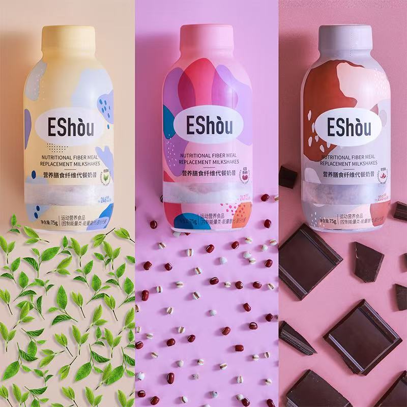 Eshòu营养膳食纤维代餐奶昔 3种口味75g*3瓶